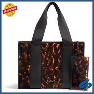 Large Foldable Travel Tote Bag with Phone Pouch, Machine Washable